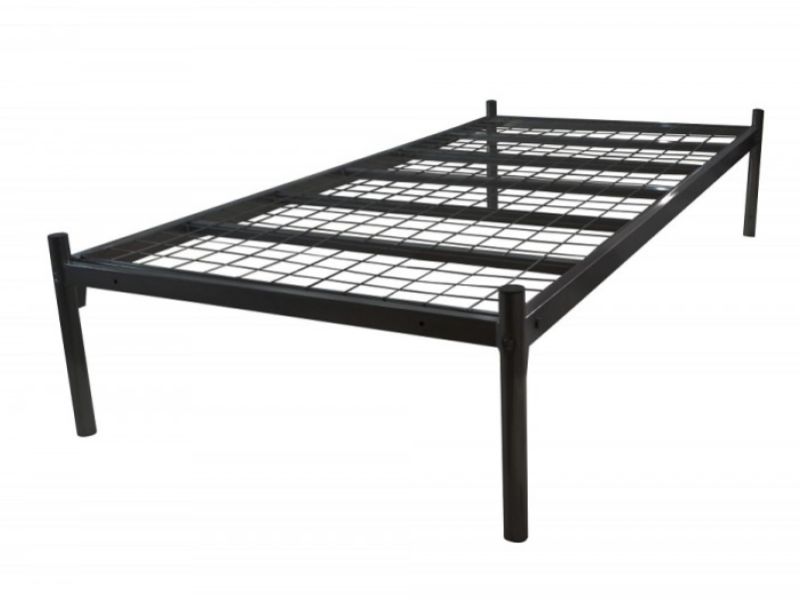 Metal Beds Platform 4ft6 (135cm) Double Contract Black Metal Bed Frame