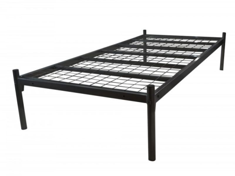 Metal Beds Platform 4ft (120cm) Small Double Contract Black Metal Bed Frame