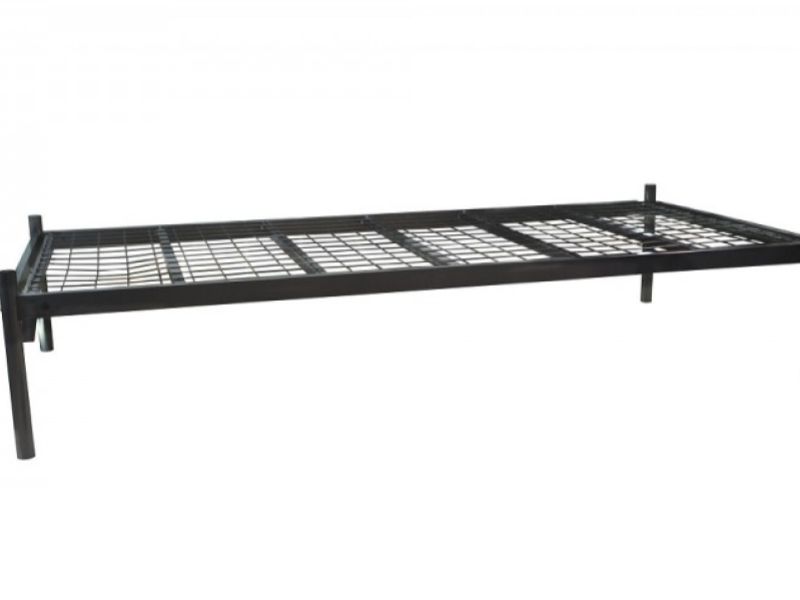Metal Beds Platform 4ft (120cm) Small Double Contract Black Metal Bed Frame