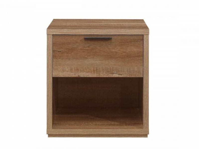 Birlea Stockwell Oak Finish 1 Drawer Bedside