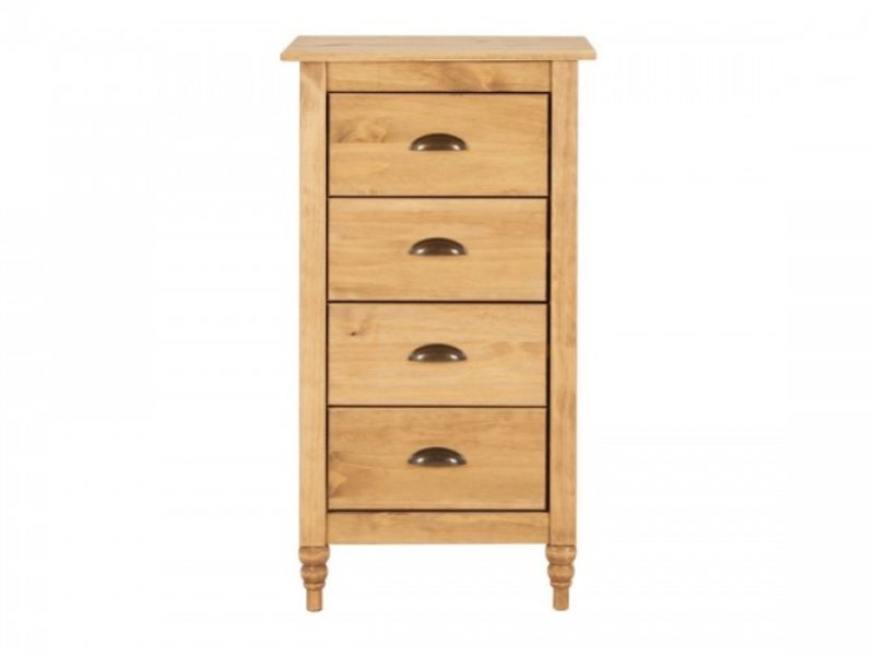 Birlea Pembroke Pine 4 Drawer Narrow Chest