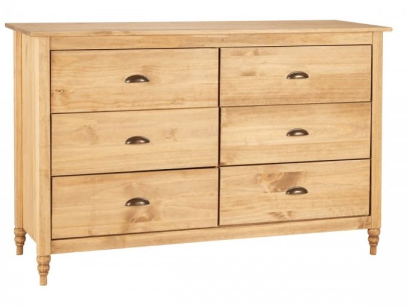 Birlea Pembroke Pine 6 Drawer Chest