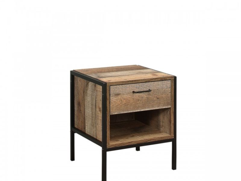 Birlea Urban Rustic Finish 1 Drawer Bedside