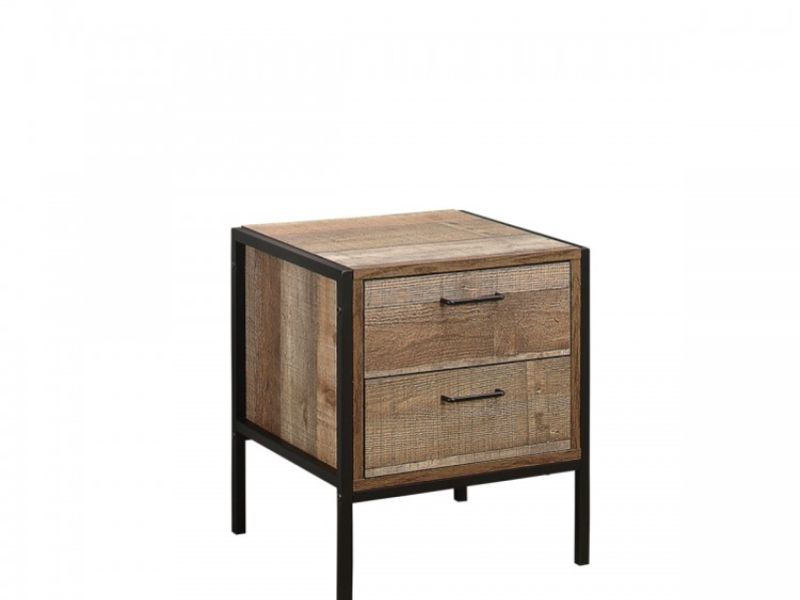 Birlea Urban Rustic Finish 2 Drawer Bedside