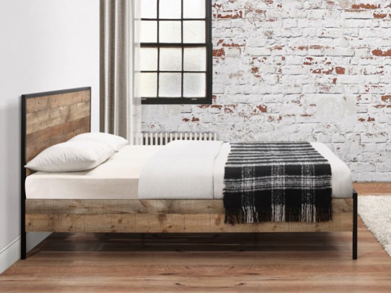 Birlea Urban 4ft6 Double Wooden Rustic Finish Bed Frame