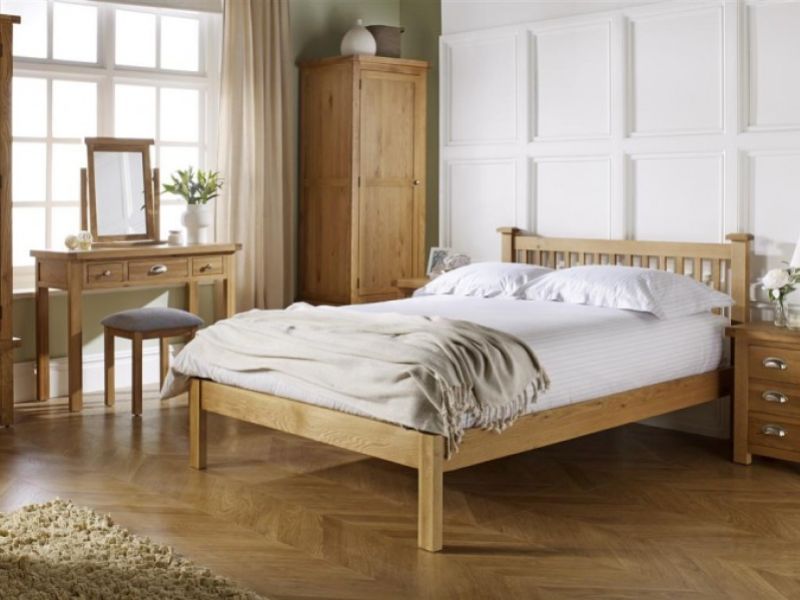 Birlea Woburn Oak 3 Drawer Large Bedside