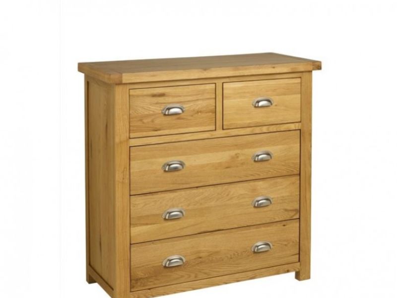 Birlea Woburn Oak 3 Plus 2 Drawer Chest