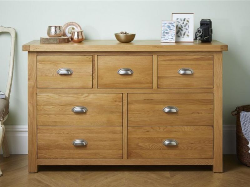 Birlea Woburn Oak 4 Plus 3 Drawer Chest