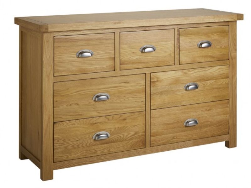 Birlea Woburn Oak 4 Plus 3 Drawer Chest