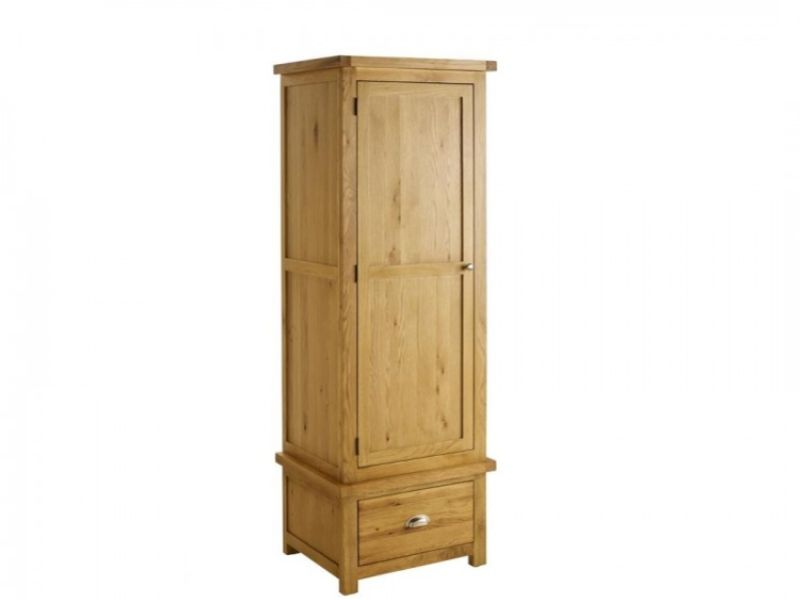 Birlea Woburn Oak 1 Door 1 Drawer Wardrobe
