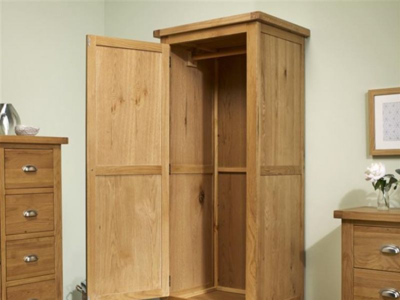 Birlea Woburn Oak 1 Door 1 Drawer Wardrobe