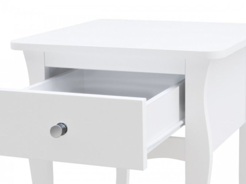 Birlea Paris 1 Drawer Bedside In White