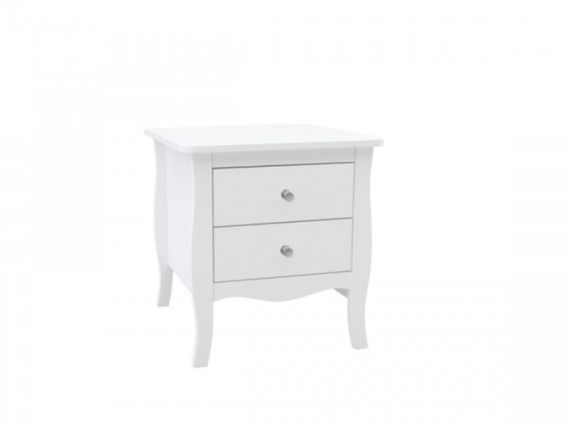 Birlea Paris 2 Drawer Bedside In White