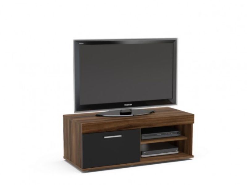 Birlea Edgeware Small TV Unit In Walnut And Black