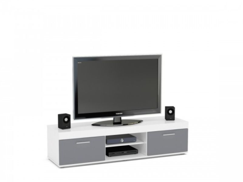 Birlea Edgeware TV Unit In White And Grey