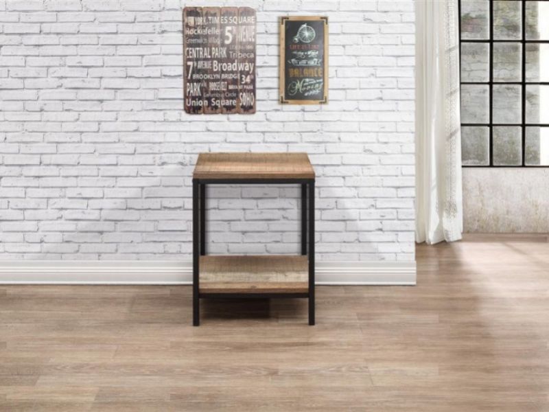 Birlea Urban Rustic Finish Lamp Table