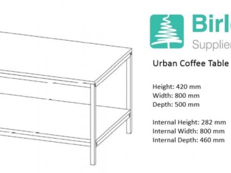 Birlea Urban Rustic Coffee Table