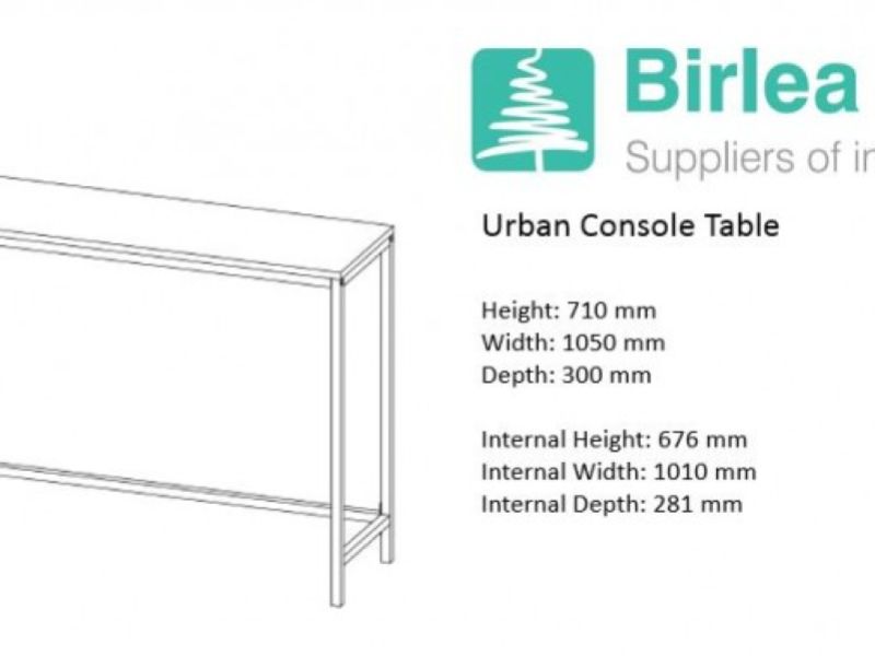 Birlea Urban Rustic Console Table