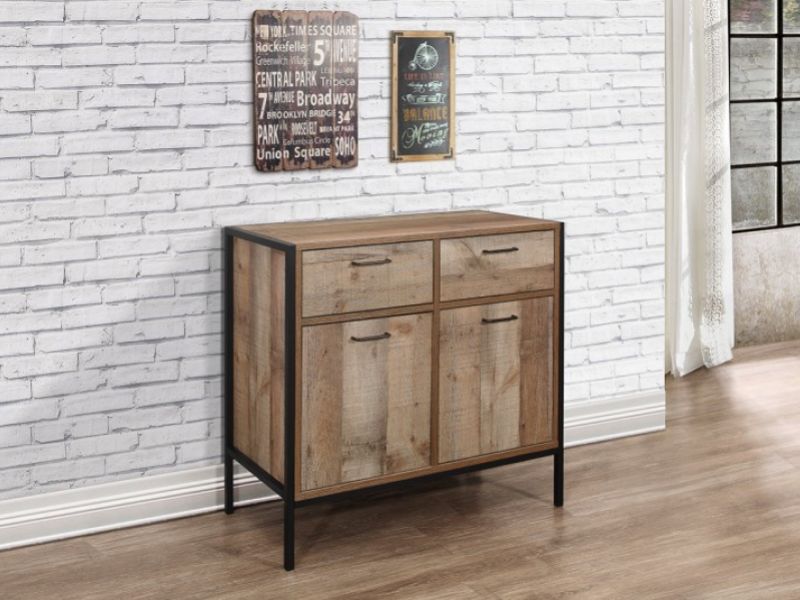 Birlea Urban Rustic 2 Door 2 Drawer Sideboard