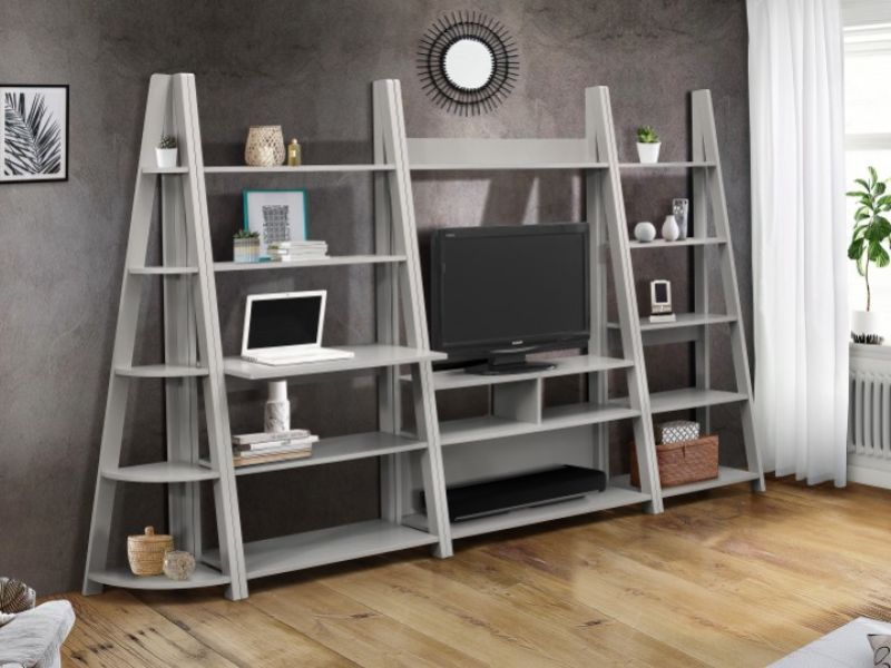 Birlea Dayton Corner Bookcase In Grey