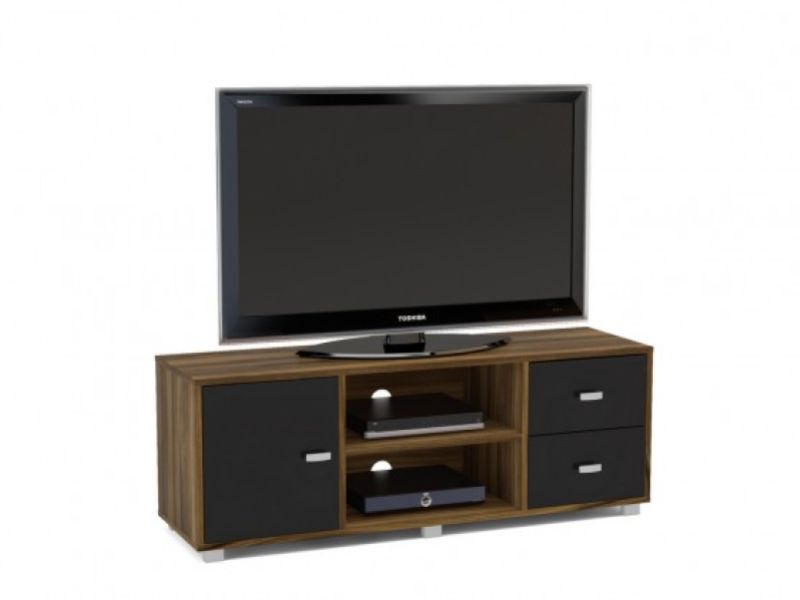 Birlea Covent TV Unit In Walnut And Black