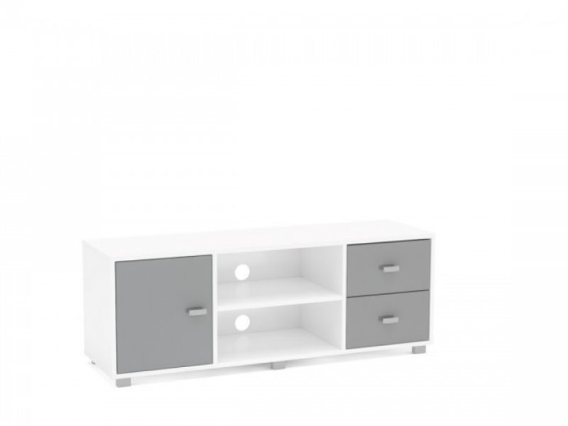 Birlea Covent TV Unit In White And Grey