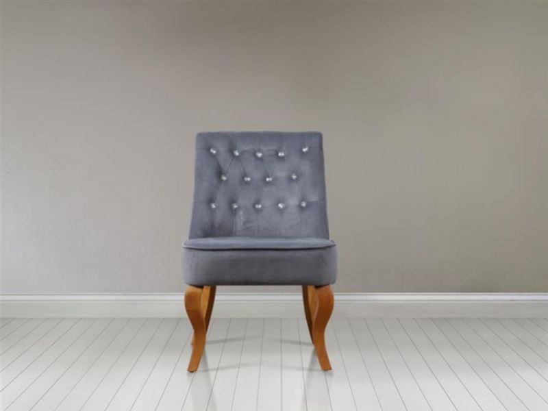 Birlea Darcey Chair In Grey Fabric