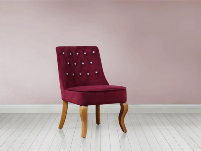 Birlea Darcey Chair In Plum Fabric