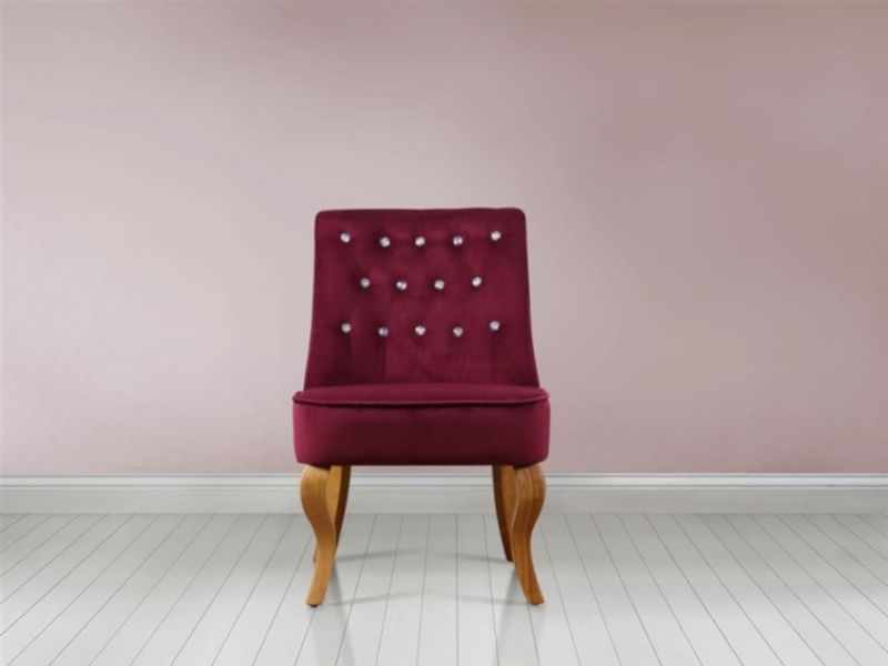 Birlea Darcey Chair In Plum Fabric