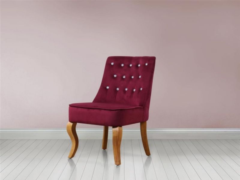 Birlea Darcey Chair In Plum Fabric