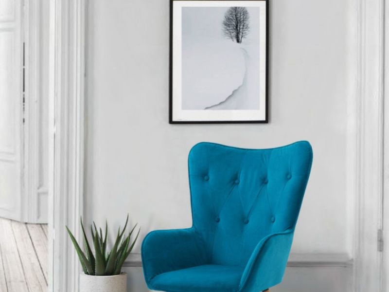 Birlea Willow Armchair In Sapphire Fabric