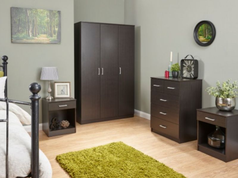 GFW Panama 4 Piece Bedroom Set In Espresso