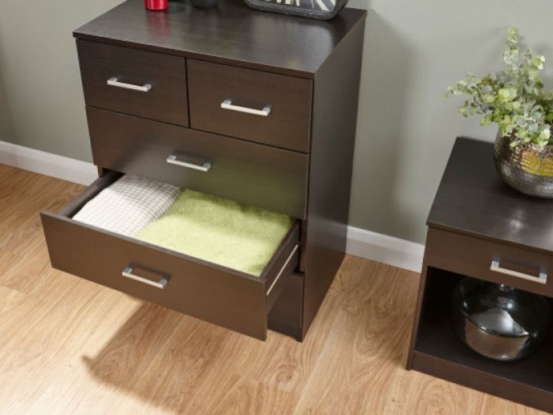 GFW Panama 4 Piece Bedroom Set In Espresso