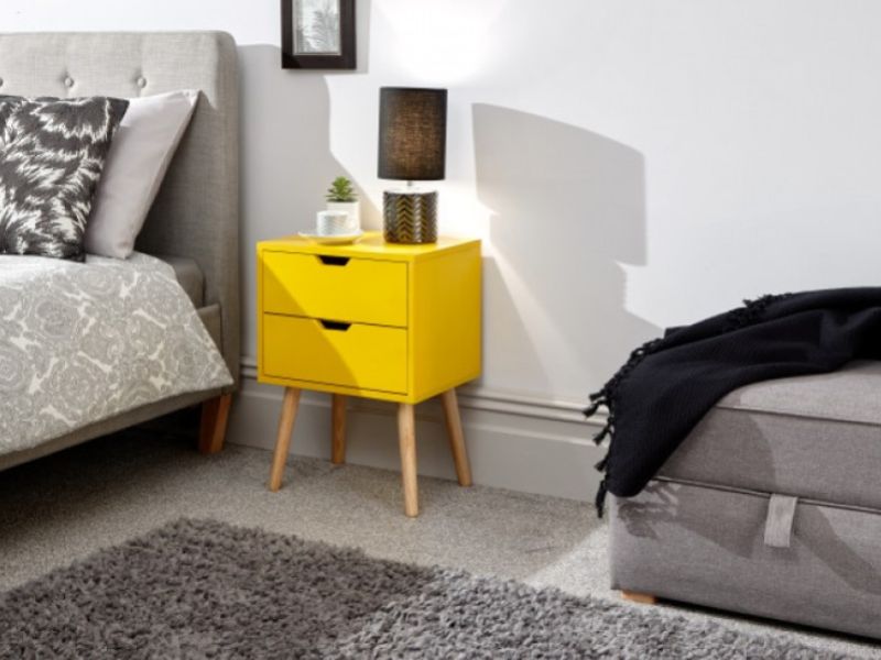 GFW Nyborg Bedside In Yellow