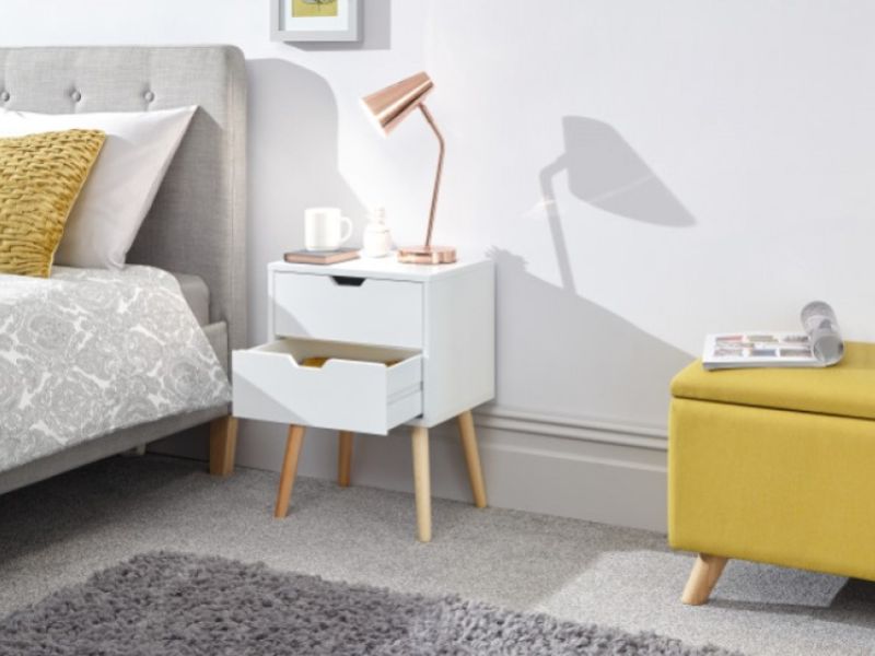 GFW Nyborg Bedside In White