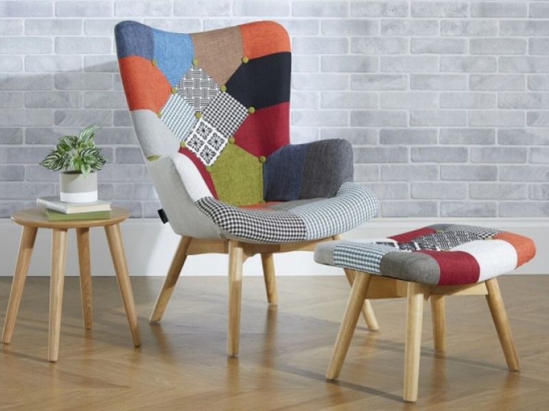 Birlea Sloane Chair In Patchwork Fabric