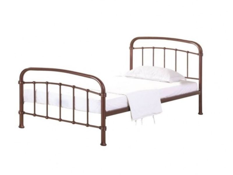 LPD Halston 3ft Single Copper Effect Finish Metal Bed Frame