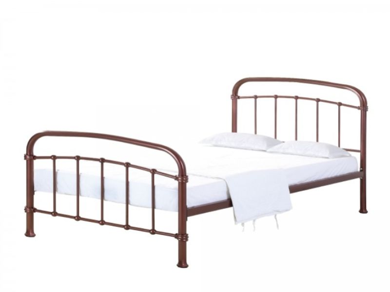 LPD Halston 5ft Kingsize Copper Effect Finish Metal Bed Frame