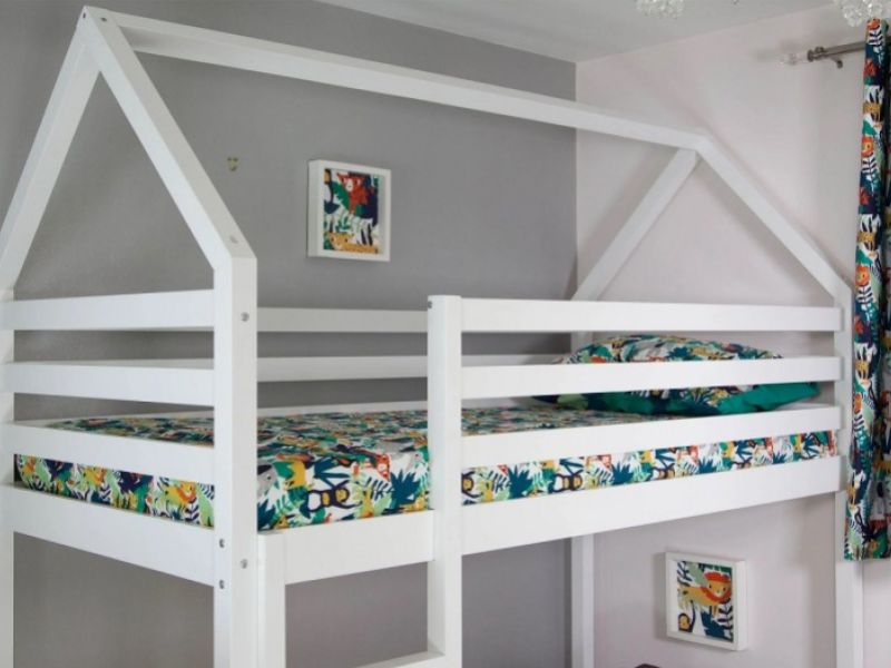 Flair Furnishings Play House Bunk Bed In White