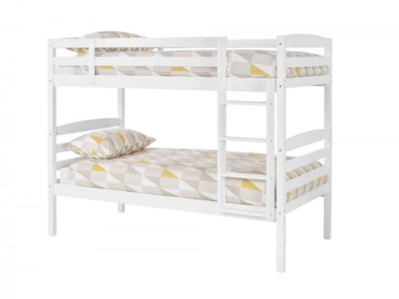 Serene Brooke 3ft Single White Wooden Bunk Bed