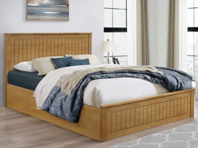 Birlea Fairmont 5ft Kingsize Wooden Ottoman Bed Frame In Oak