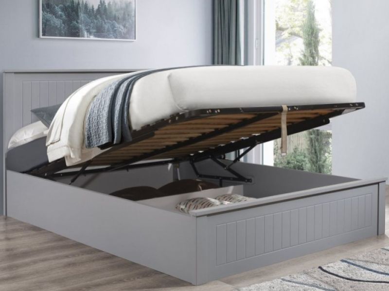 Birlea Fairmont 4ft Small Double Wooden Ottoman Bed Frame In Grey