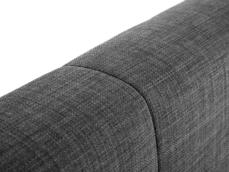 Julian Bowen Sorrento 4ft6 Double Grey Linen Fabric Bed Frame