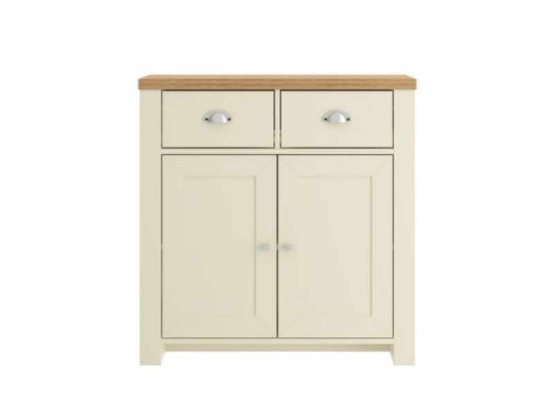 Birlea Winchester 2 Door 2 Drawer Sideboard In Cream And Oak