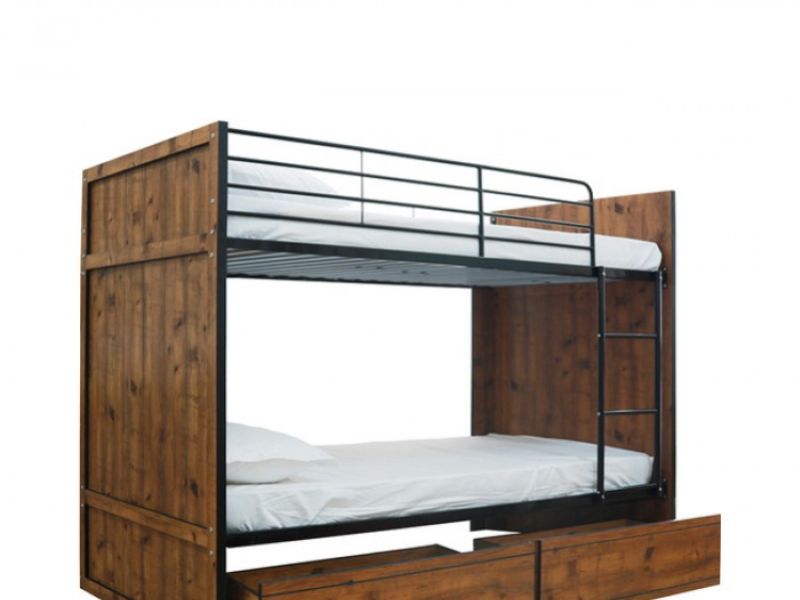 LPD Rocco Wooden Bunk Bed With Drawers