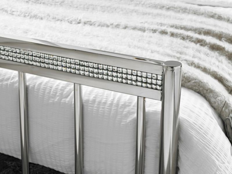 LPD Bellini 5ft Kingsize Chrome Metal Bed Frame
