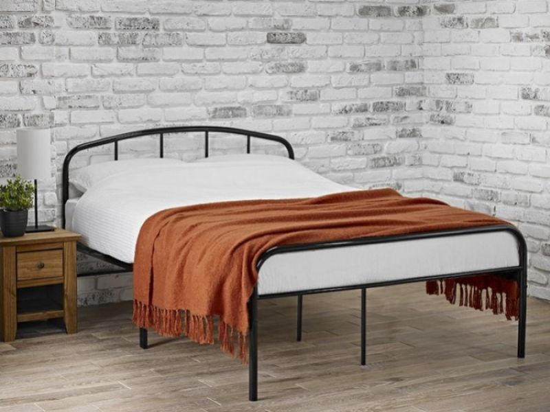 LPD Milton 4ft Small Double Black Metal Bed Frame