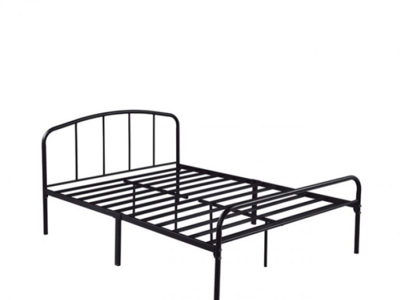 LPD Milton 4ft Small Double Black Metal Bed Frame