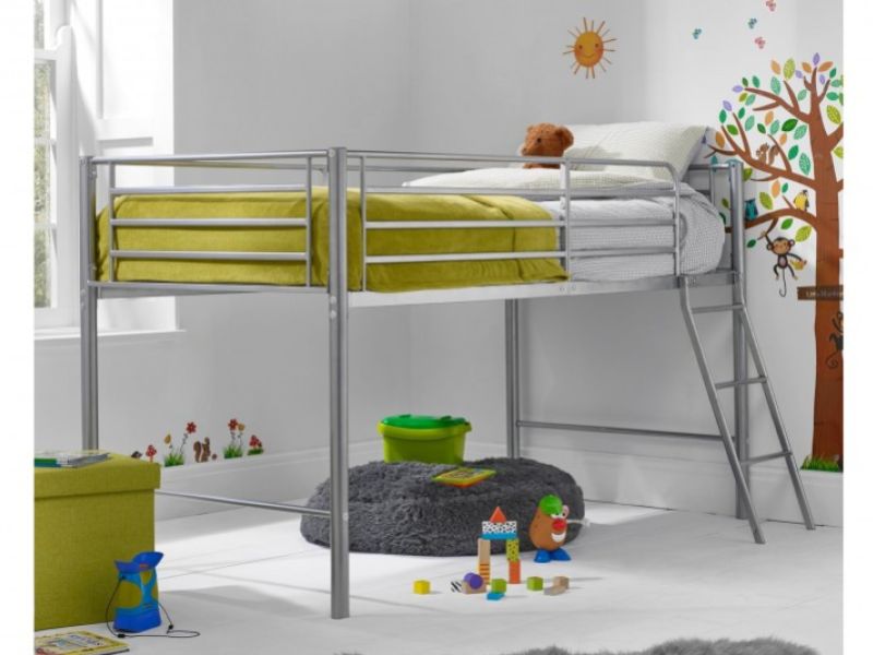 LPD Saturn Silver Metal Midsleeper Bed