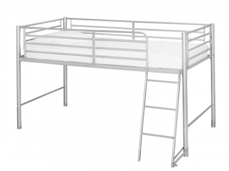 LPD Saturn Silver Metal Midsleeper Bed